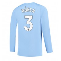Pánský Fotbalový dres Manchester City Ruben Dias #3 2023-24 Domácí Dlouhý Rukáv